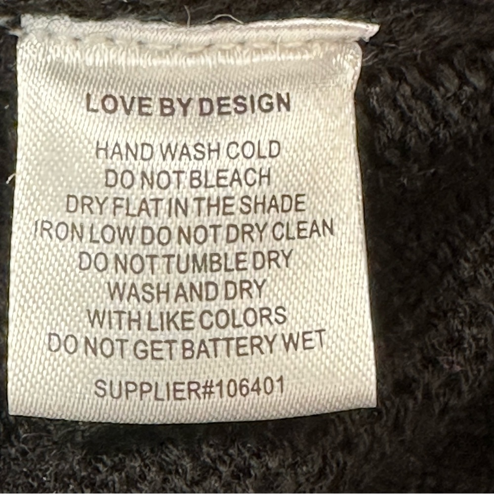 LOVE BY DESIGN Sweater Light Up Christmas Tree Black Green size Large - Picture 8 of 13